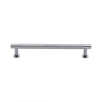 M Marcus Heritage Brass Partial Knurled Design Cabinet Pull with Rose 160mm Centre to Centre